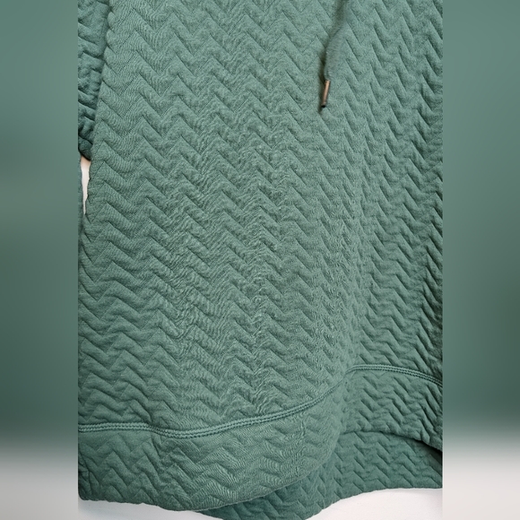 Spaulding Women's Green‎ Chevron-Quilted Yoga Hoodie Size Large - Picture 7 of 9